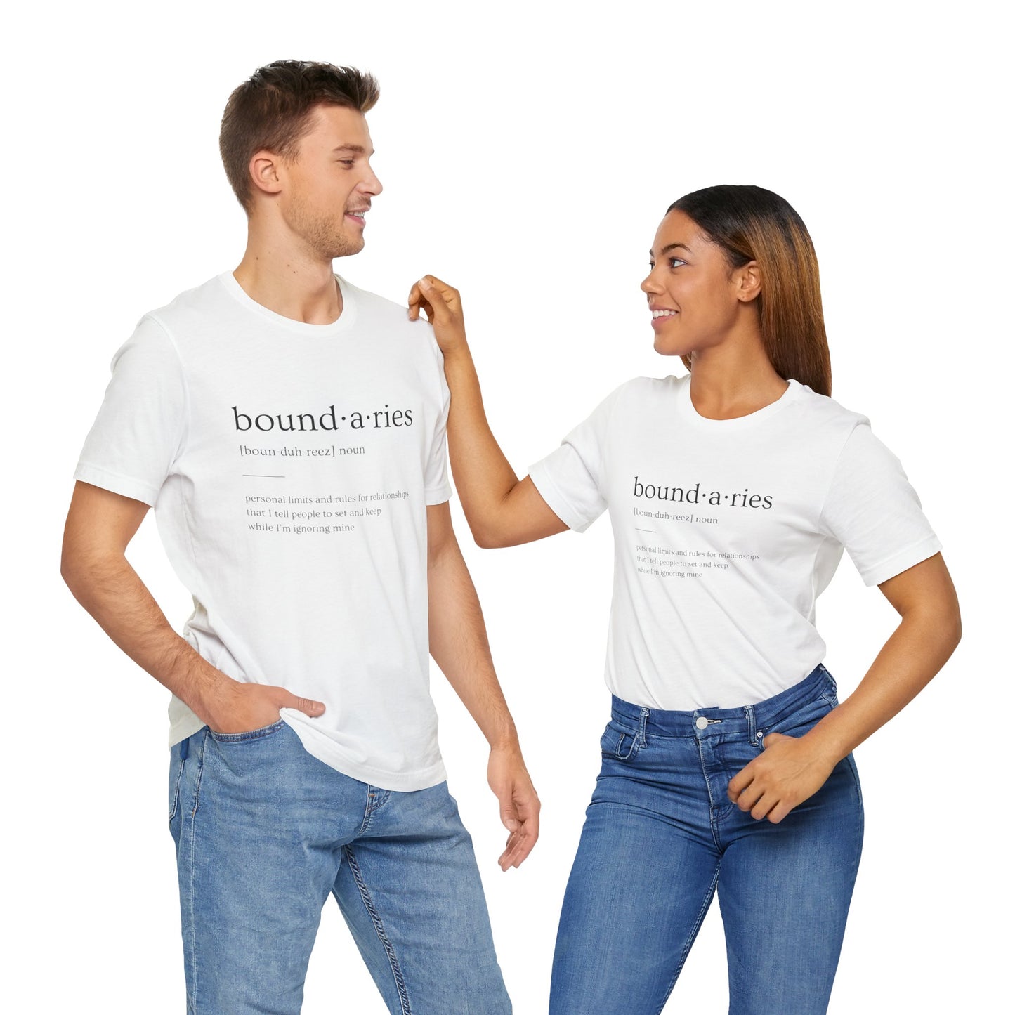 Boundaries Are Fun | Definition T-shirt | Mental Health is Health